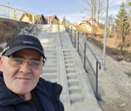 Nowe schody prowadzące na ulicę Dworcową i Dworzec PKP Więcbork wybudowane Nowe schody prowadzące na ulicę Dworcową i Dworzec PKP Więcbork wybudowane