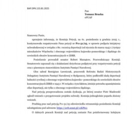 Senat RP podejmie Uchwałę upamiętniającą więcborskich Sybiraków z 1945r. ! Senat RP podejmie Uchwałę upamiętniającą więcborskich Sybiraków z 1945r. !