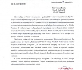 Droga powiatowa relacji Więcbork - Suchorączek do przebudowy ! Droga powiatowa relacji Więcbork - Suchorączek do przebudowy !