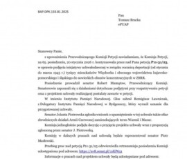 Senat RP podejmie Uchwałę upamiętniającą więcborskich Sybiraków z 1945r. ! Senat RP podejmie Uchwałę upamiętniającą więcborskich Sybiraków z 1945r. !