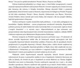 Projekt Uchwały Senatu RP upamiętniającej ofiary deportacji z 1945 roku Projekt Uchwały Senatu RP upamiętniającej ofiary deportacji z 1945 roku